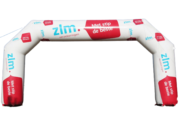 Maatwerk opblaasbare reclame boog op maat gemaakt voor zim.